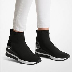 Michael Kors Skyler Stretch-Knit Sock Sneaker Sz 7.5